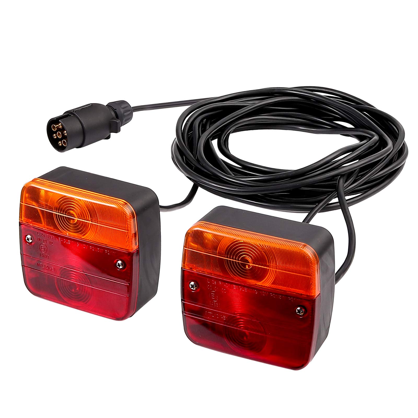 Trailer Light Set,eSynic Professional 2pcs 12v Rear Tail Light Trailer