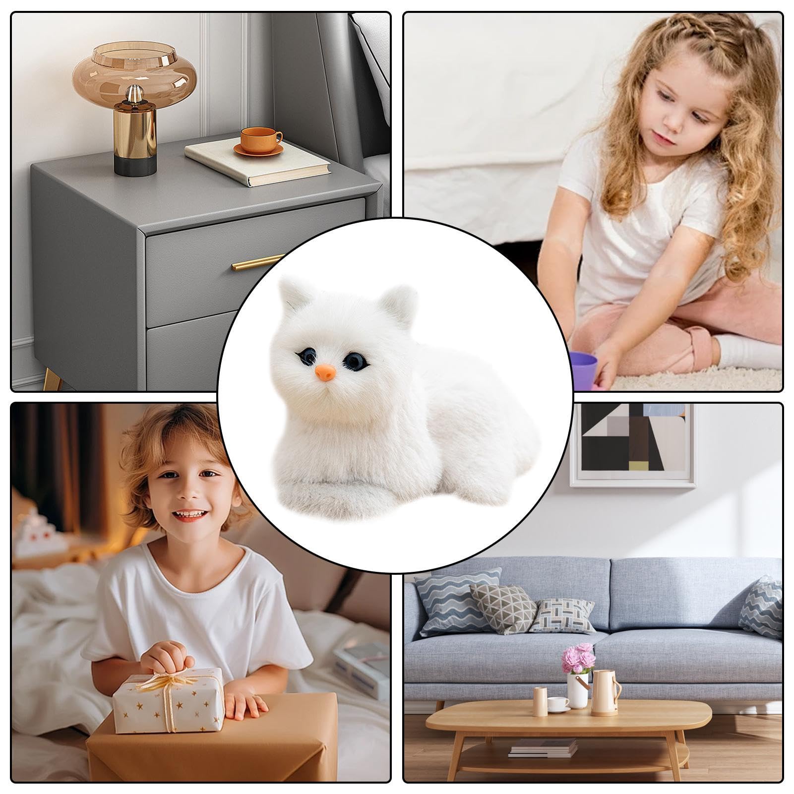 Amazon.co.jp: 猫のぬいぐるみ、猫のぬいぐるみ - 7.09インチの子猫の