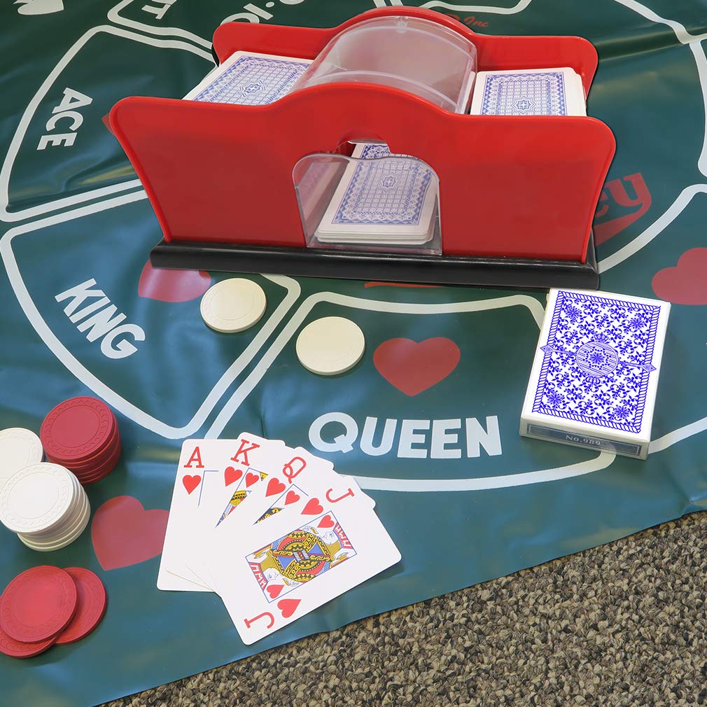 Mélangeur De Cartes Manuel FORNORM - 2 Jeux De Cartes - Mélange Rapide Et Équitable - Parfait Pour Poker, Belote, Bridge