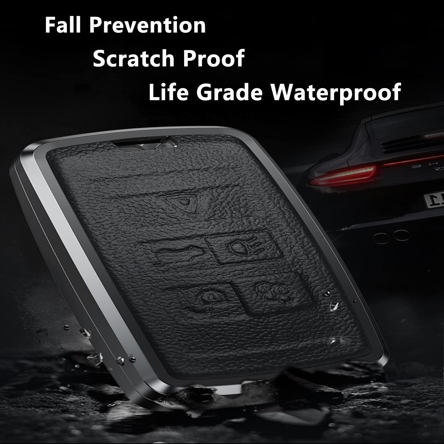 Land Rover Key Fob Cover,Compatible with Land Rover Jaguar Range Rover Evoque Velar Discovery XE XF XJ F-Pace F-Type