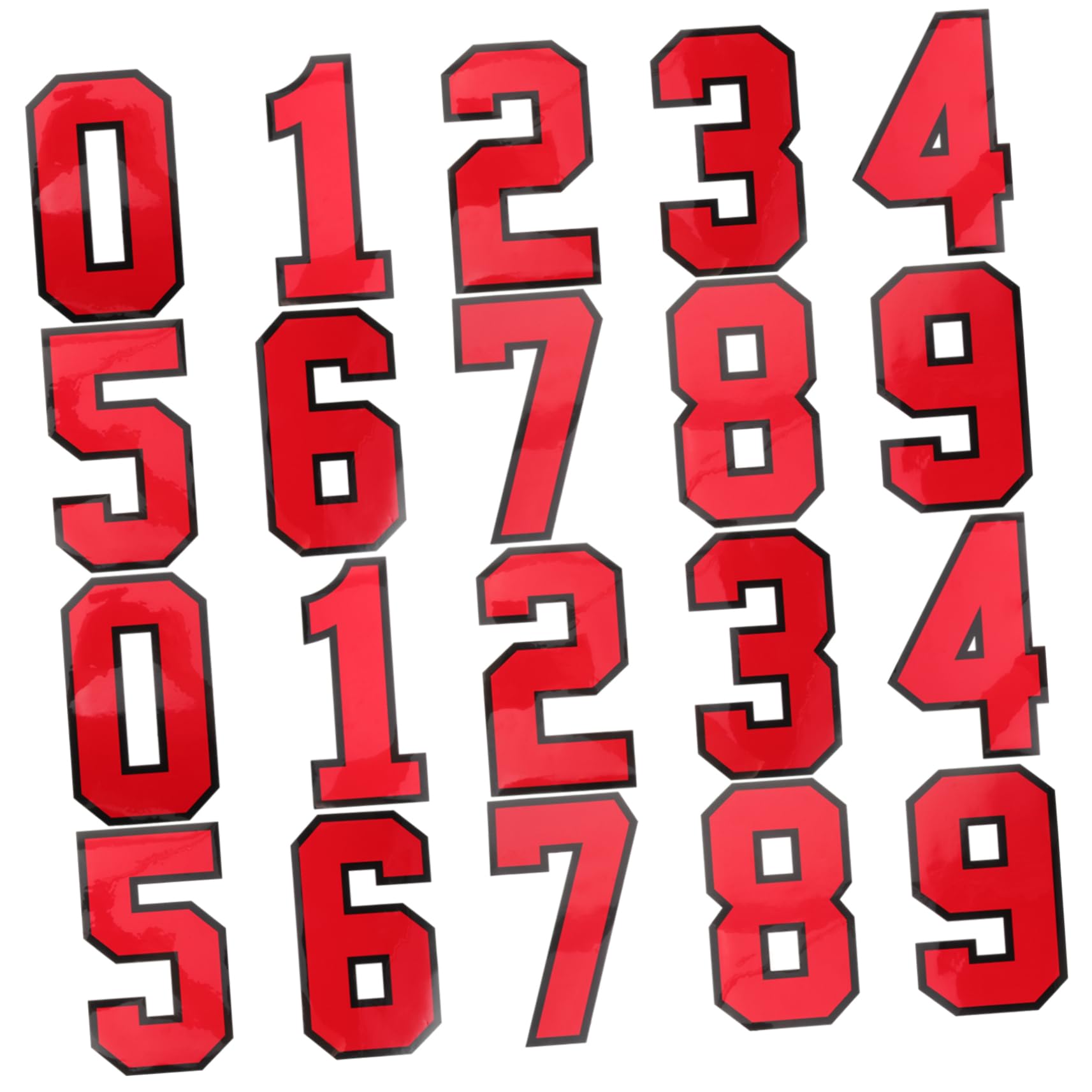 40pezzi Toppe Decorative Numeriche Ricamate Per Abbigliamento Patches Per Cucire Su Giacche Zaini e Accessori Sportivi Per Personalizzazione e Riparazione Di Divise Da Calcio e