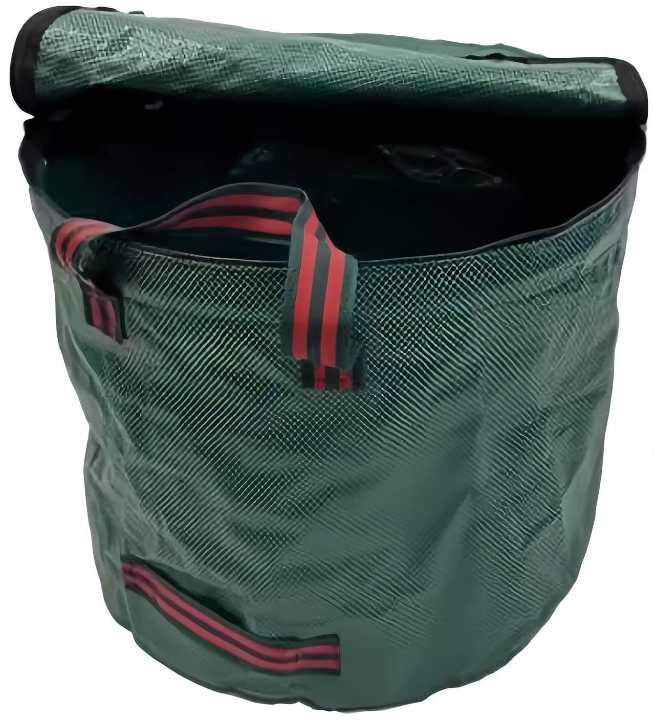 Loklneyk Garden Leaf Bag With Zippered Lid And Four Handles, 120L Capacity (45 * 76Cm), Ideal For Efficient Collection And Storage Of Yard Leaves And Garden Waste.