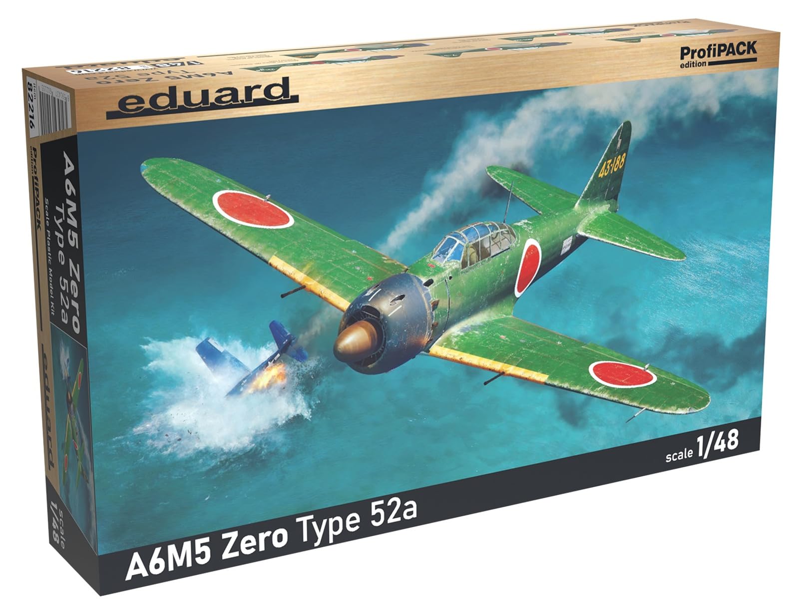 Eduard 82216  1:48th scale Mitsubishi A6M5 Zero Type 52a  ProfiPACK Edition