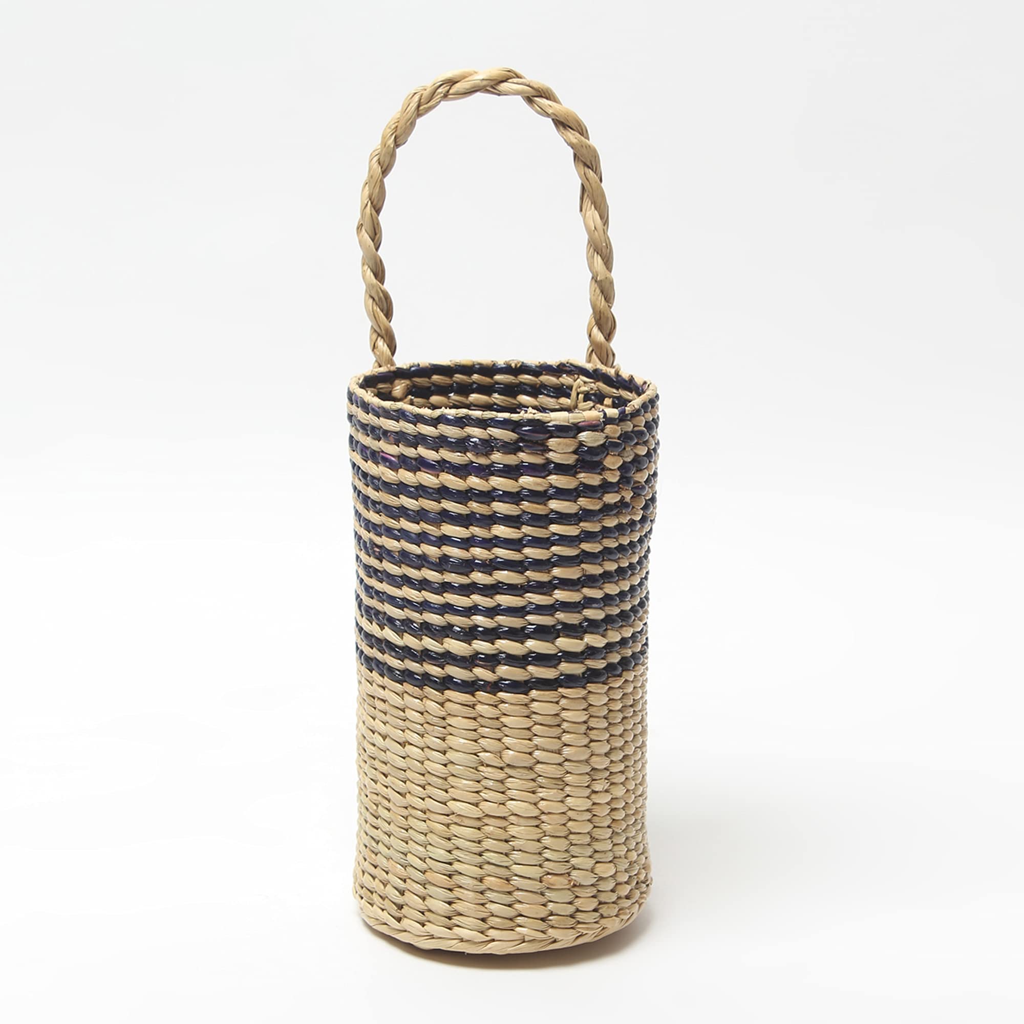 Habere India-All the Cultures Fabricating India Gift hamper baskets | decorative storage baskets | bottle storage baskets | Fruit baskets (Navy)