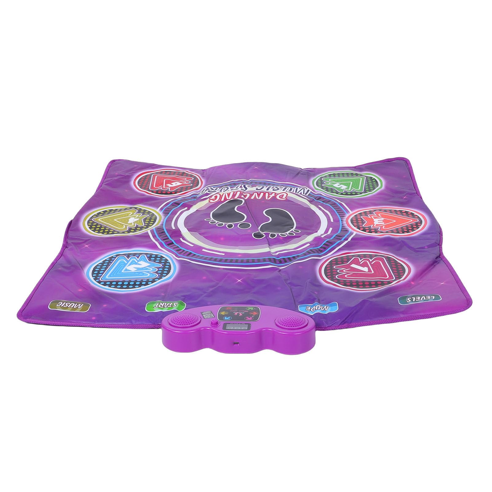 Bewinner Tappetino da Ballo Giocattolo per Bambini dai 3 Ai 12 Anni, Tappetino da Ballo Elettronico Wireless Bluetooth con 6 Pulsanti Illuminati, Volume Regolabile, Antiscivolo, Regalo di Compleanno