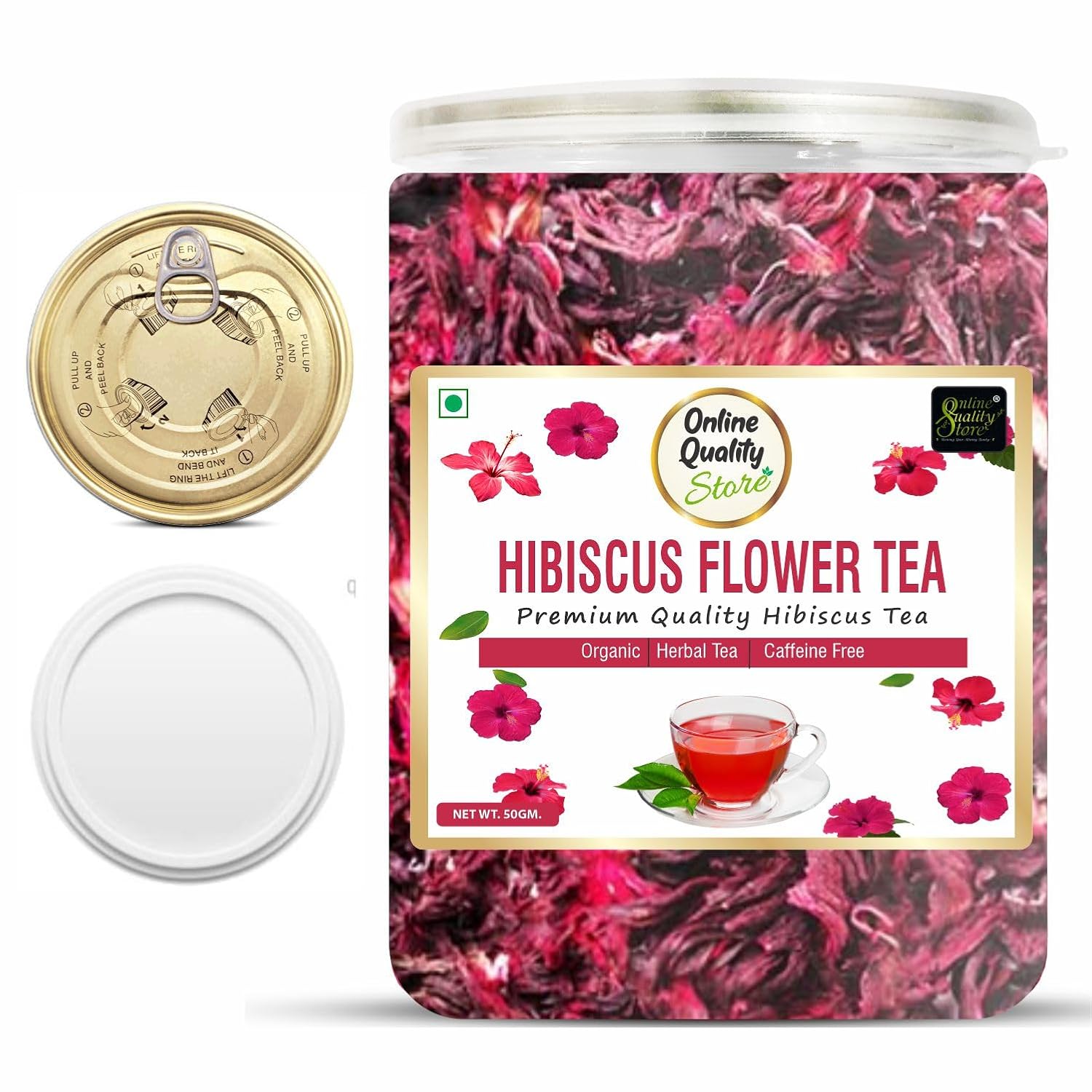 Online Quality Store Natural Hibiscus Flower Tea - 50g | Hibiscus tea leaves | Natural Hibiscus Flower Tea Whole Leaf Used for Iced Tea 4 71A4nvRT0OL. SL1500