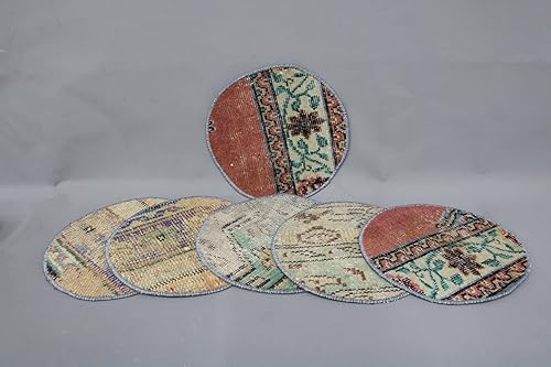 Rug Supla, regalo para ella, decoración de cocina, supla roja, mantel individual de 12 x 12 pulgadas, mantel individual redondo, mejor supla,