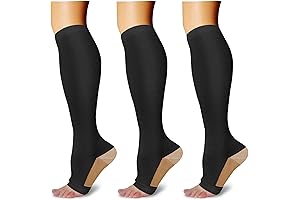 Athbavib Toeless Compression Socks for Enhanced Comfort and Support