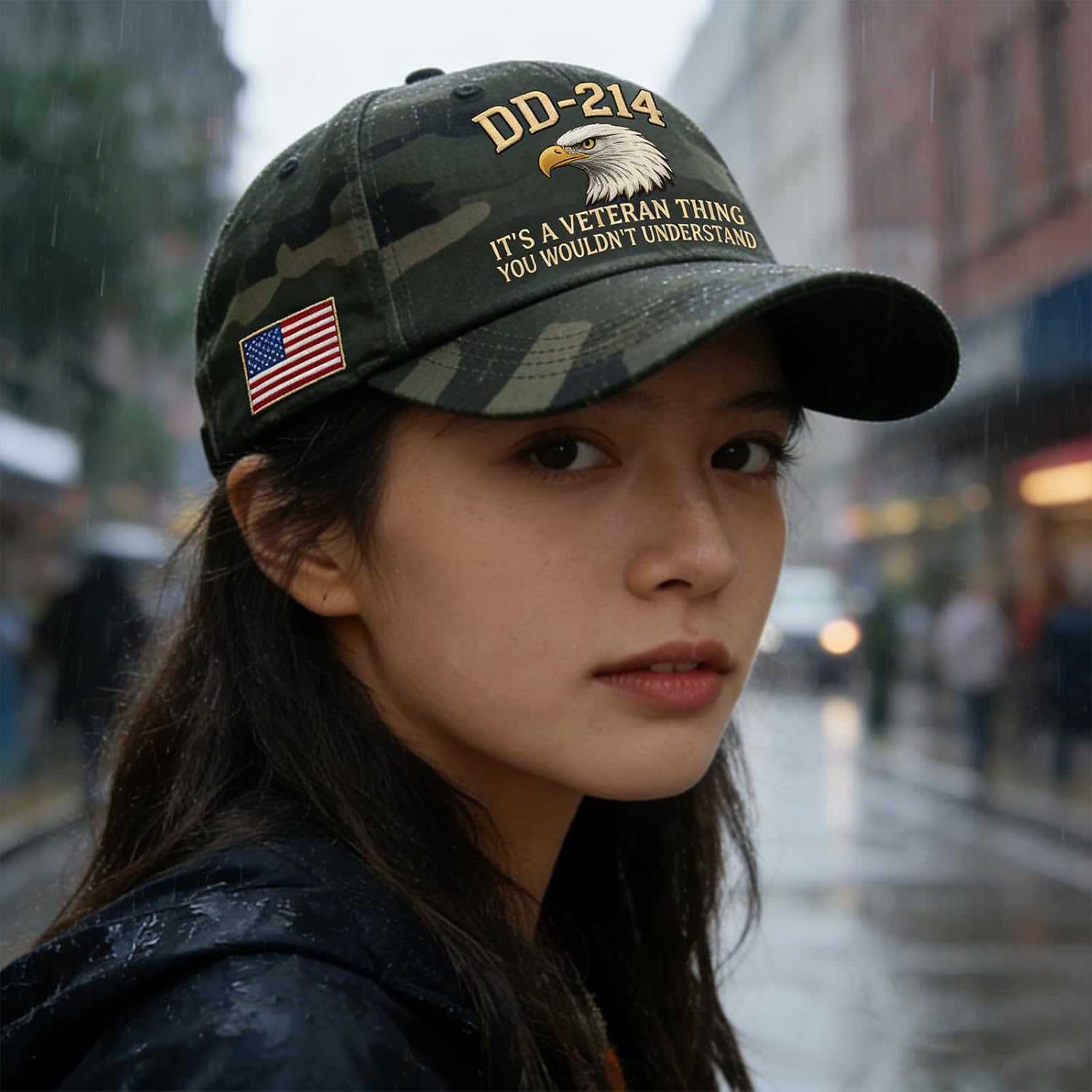 DD-214 Veteran Army Baseball Cap - Adjustable Embroidered Eagle Patriotic Hat - Perfect Veterans Day Gift for Soldiers - Image 7