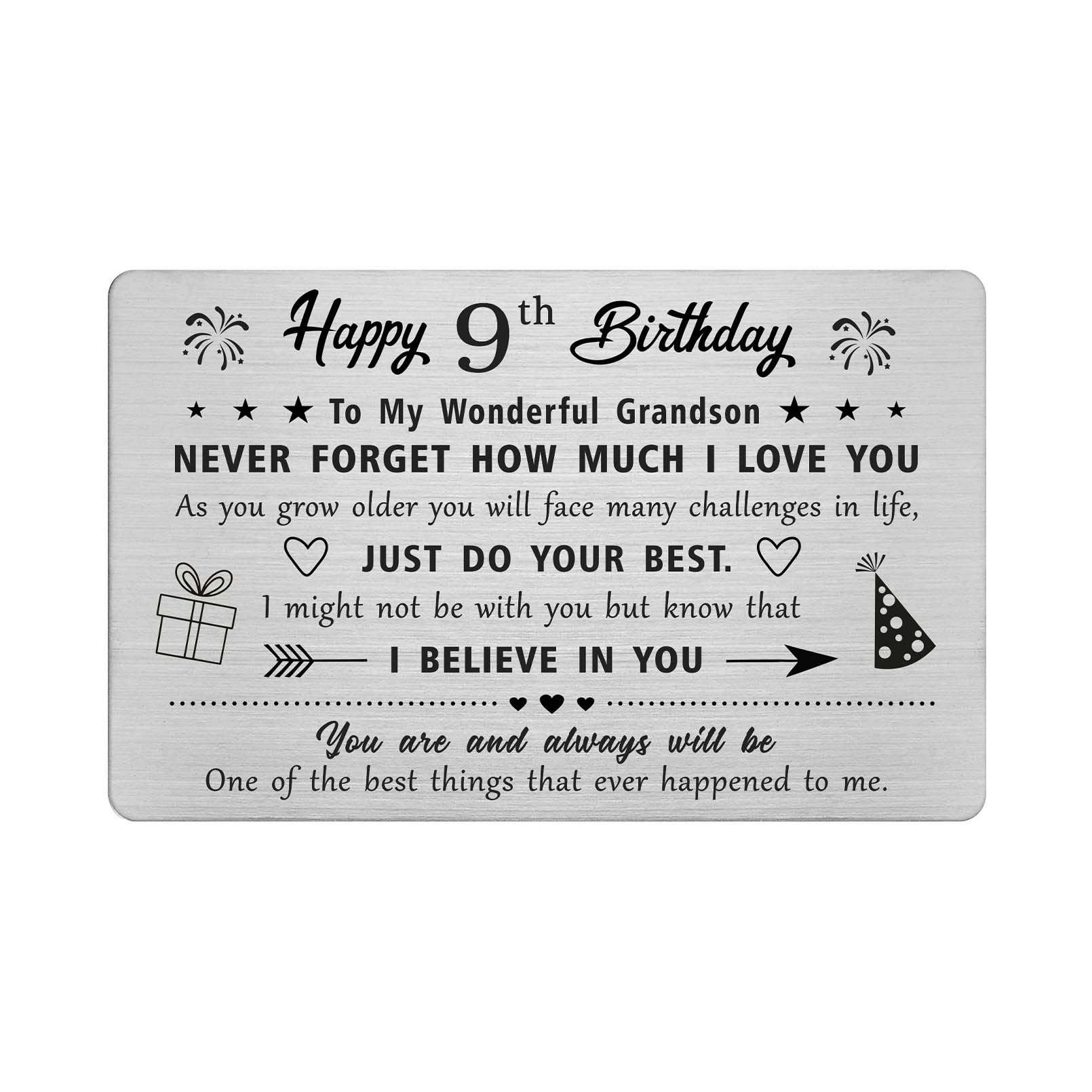 Biglietto Di Compleanno Extra Large Per Nipote, 30,5 X 20,3 Cm, 8 - Foto 4