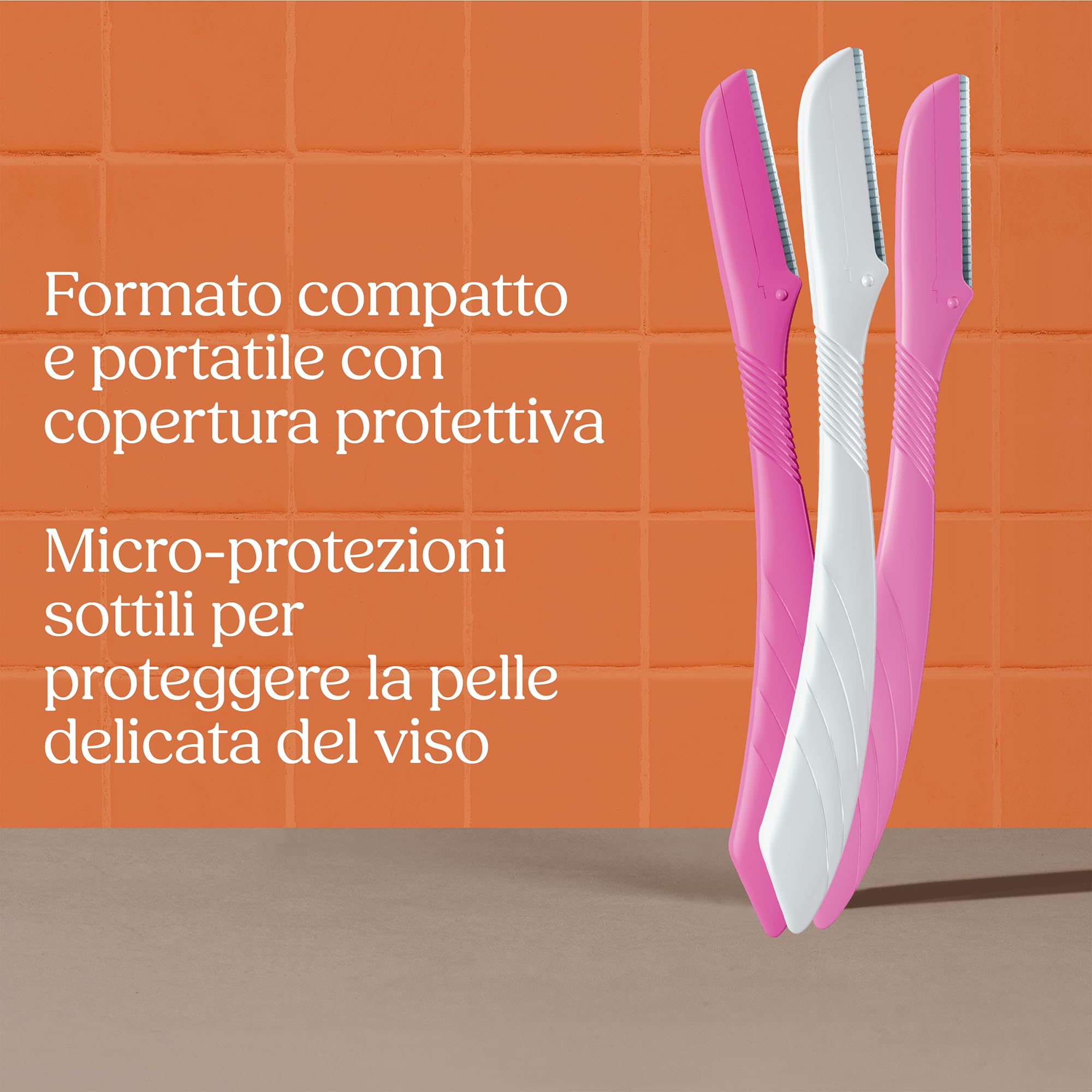 Wilkinson Sword Intuition rasoio per sopracciglia, confezione XL con 5 beauty tool e 1 cappuccio di precisione