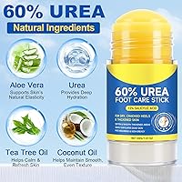 Vista 2 de Barra de cuidado de pies con urea 60% con 2% de ácido salicílico, crema hidratante para pies secos agrietados, rodillas, codos, manos, hidratante