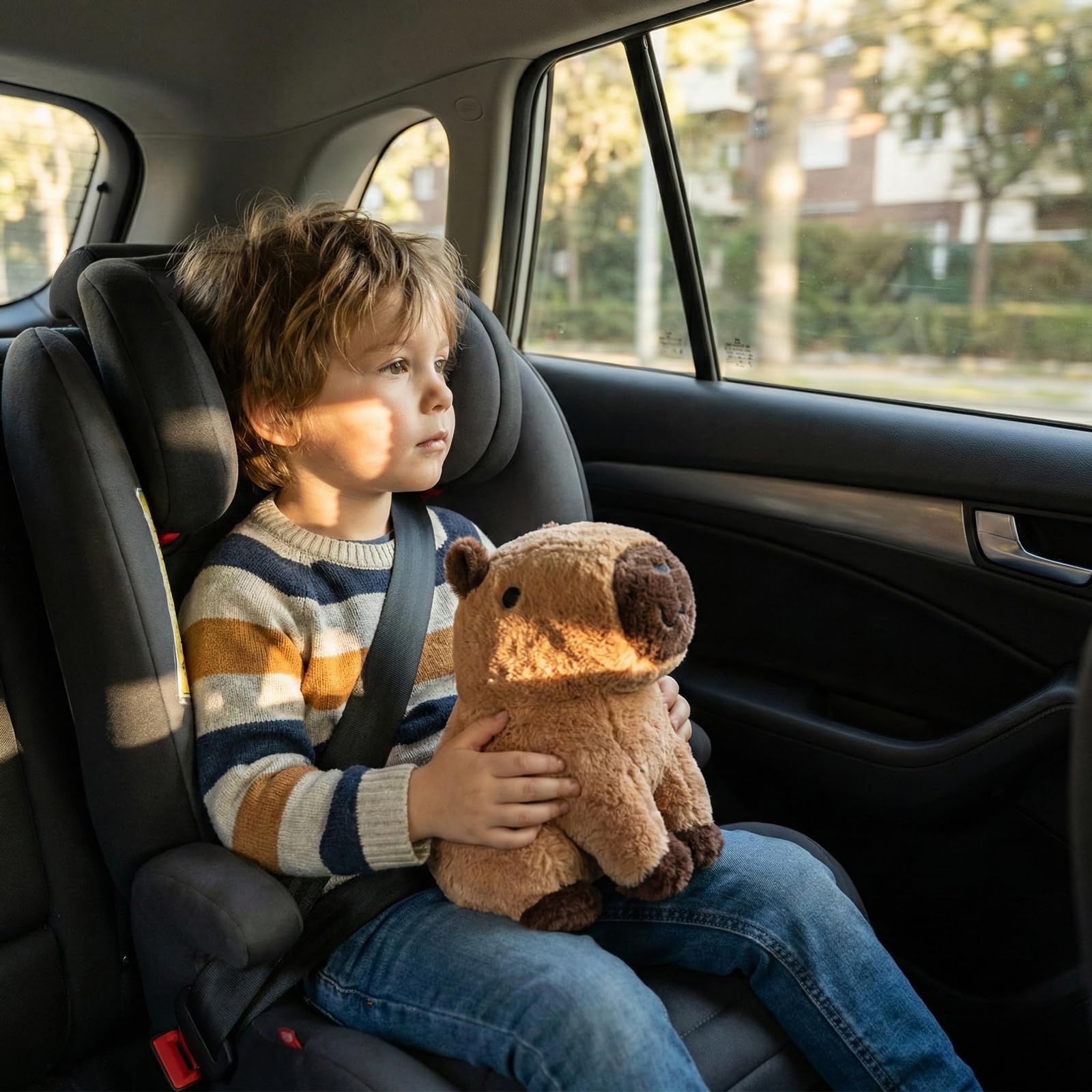 WEIGEDU Plüsch Capybara Stofftier - 31 cm weiches Kawaii-Spielzeug für Kinder & Erwachsene, braunes süßes Tier-Plüschkissen, kuscheliger Schlafenszeit-Buddy für Mädchen, Jungen und Capybara-Liebhaber