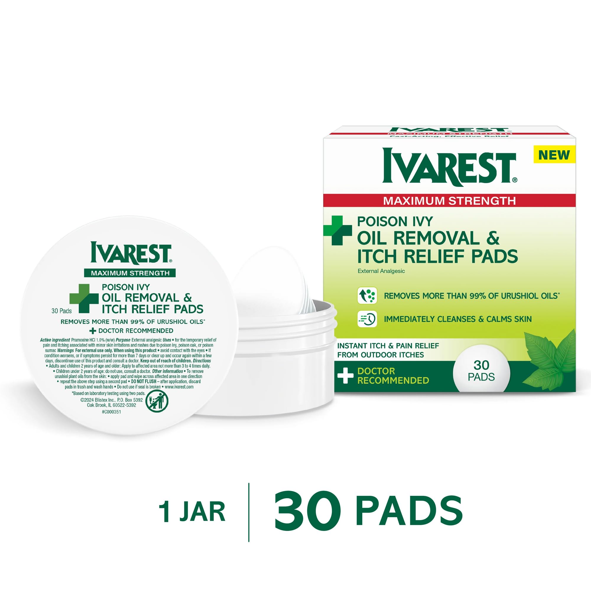 Amazon.com: Ivarest Poison Ivy Oil Removal and Itch Relief Pads