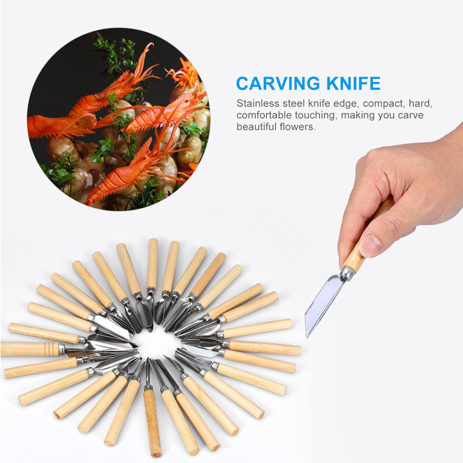 Juego de 80 herramientas para pelar esculpir culinario, kit profesional, portátil, fruta, verdura, guarnición para cortar y cortar para chef en Ritzy Restaurant Hotel de lujo