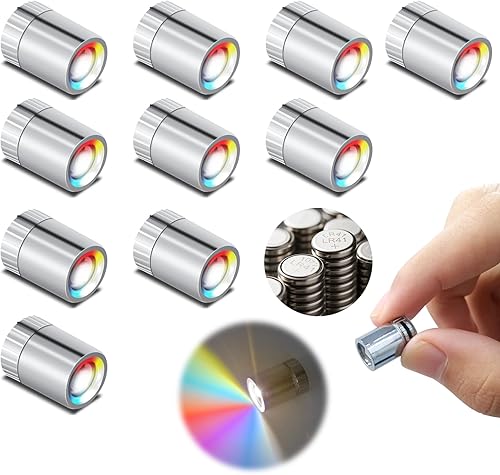 Mini luces LED, 10 focos pequeños que funcionan con pilas, lámpara SMD pequeña para manualidades y decoración creativa. Perfecto para miniaturas,