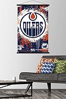 Vista 14 de Trends International NHL Edmonton Oilers - Póster de pared con logotipo Maximalist 23 con marco magnético