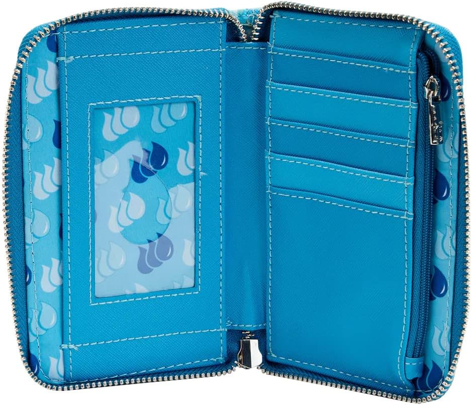 Loungefly Pokémon Squirtle Evolution Zip Around Wallet | First Gen Water Type Starter Squirtle Wartortle Blastoise
