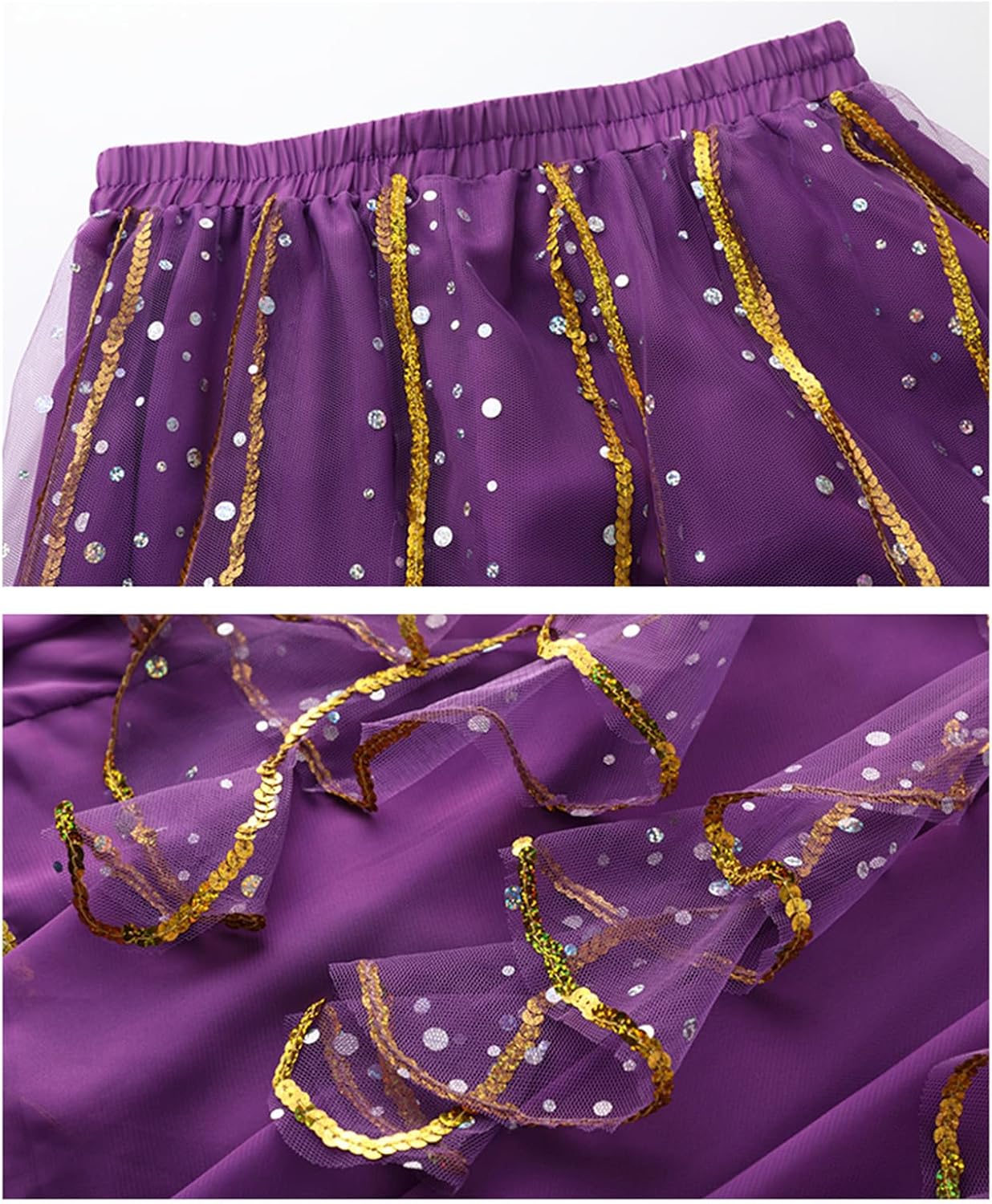 Bollywood Costume alloween Belly Dance Crop top Chiffon Dance Costume for Women