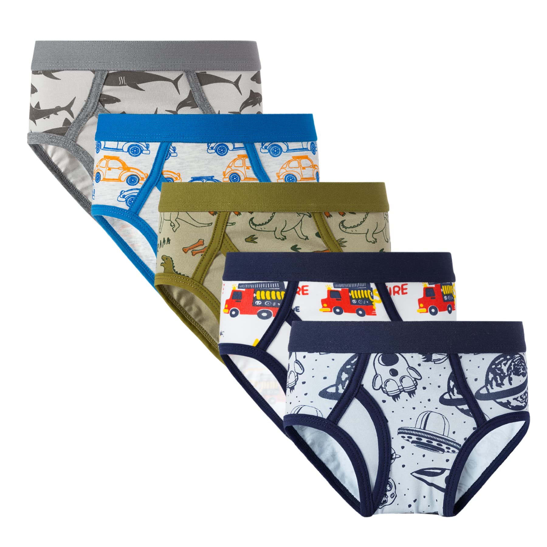 Family Feeling Little Boys' Cotton Boxer Brief Soft Underwear