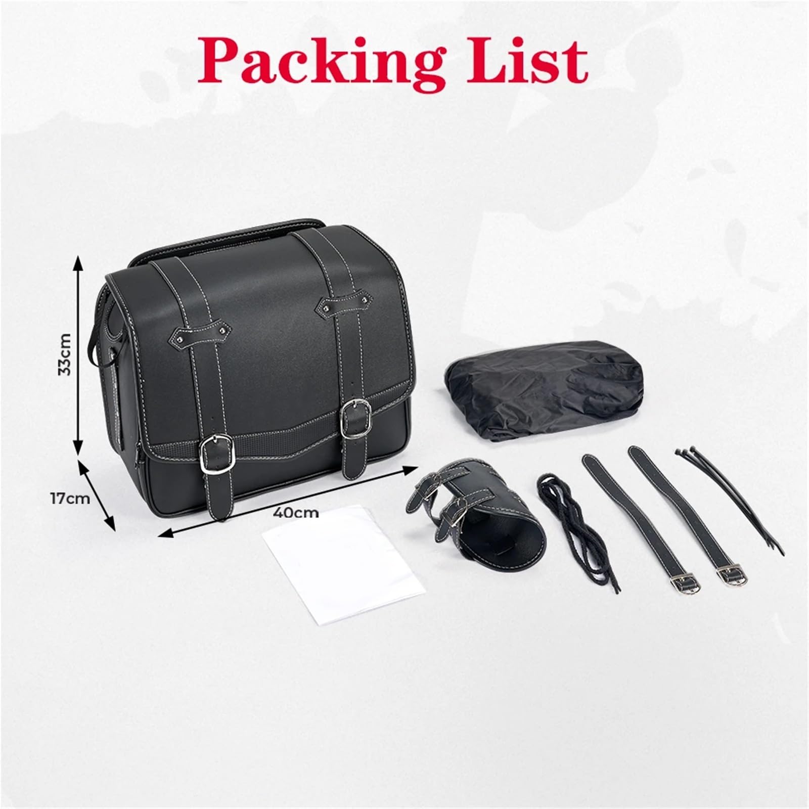 Alforjas Laterales De Cuero Sintético para Motocicleta, 20 L, Impermeables, para SR400 MT-07