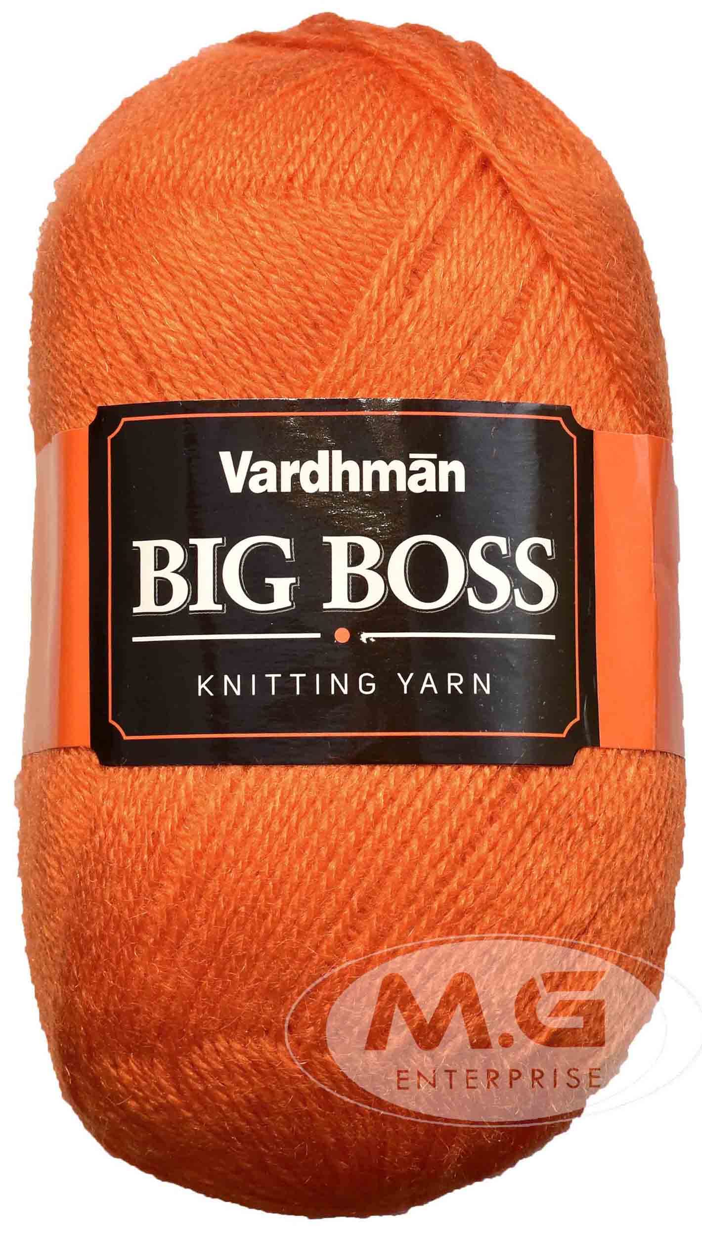 VARD HMAN Bigboss Orange 200 GMS Wool Ball Hand Knitting Wool/Art Craft Soft Fingering Crochet Hook Yarn, Needle Knitting Yarn Thread Dyed-Z Art-ABB
