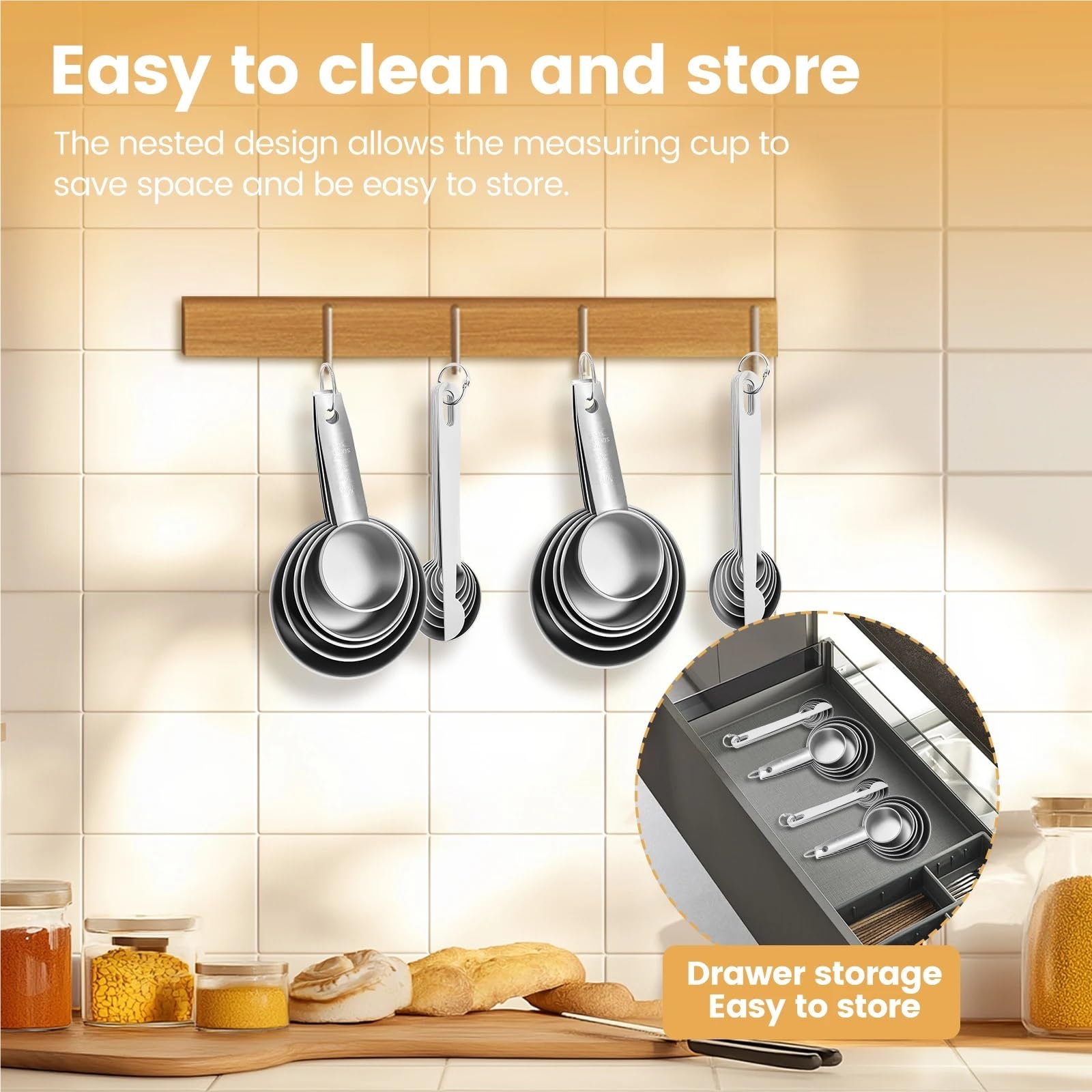 26 Uds cuchara medidora de cocina tazas medidoras herramientas medición