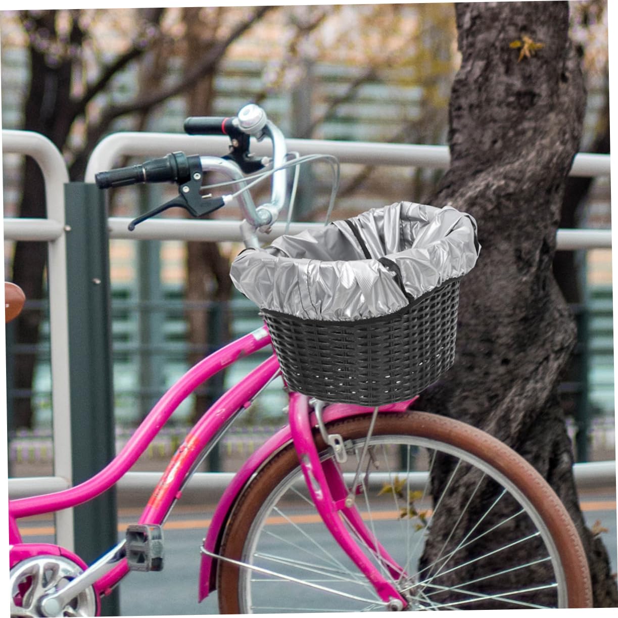 BESPORTBLE Korb Regenschutz Korb Hinten Auto Pro Fahrrad Hinten Korb Telefonhalter Für Packtaschen Fahrrad Licht Fahrräder Haustierkäfig Fahrradkorb Fahrrad Getränkehalter Fahrradständer