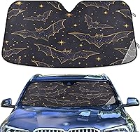 Vista 26 de Parasol para coche, divertido bulldog francés, protector de parabrisas para coche pequeño, SUV, ventana delantera