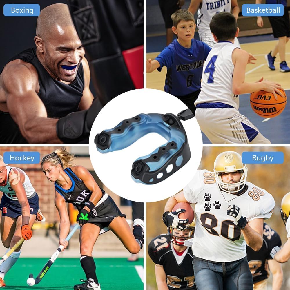 Paradenti Sportivi Professionali Ergonomici Protezione Dentale Rugby Boxe Arti Marziali Calcio Basket Hockey Karate Mma Kickboxing