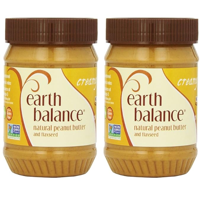 EARTH BALANCE Peanut ButterCreamy/Flaxseed 16 Oz 2