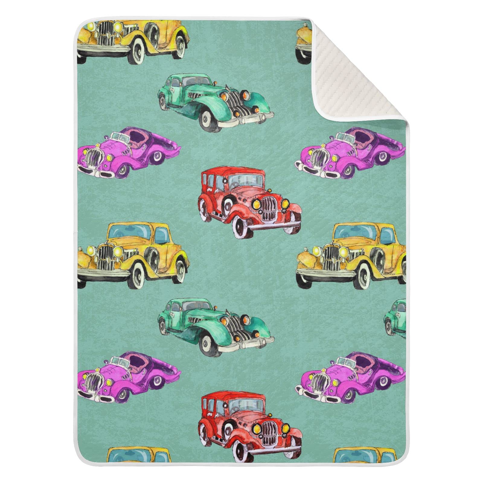 Amazon.com: MCHIVER Retro Vintage Car Baby Blankets for Girls Boys  Receiving Blankets Girl Toddler Blanket Swaddle Blankets Baby Boy Blankets  for Unisex Girl Newborn All Seasons Boy : Baby