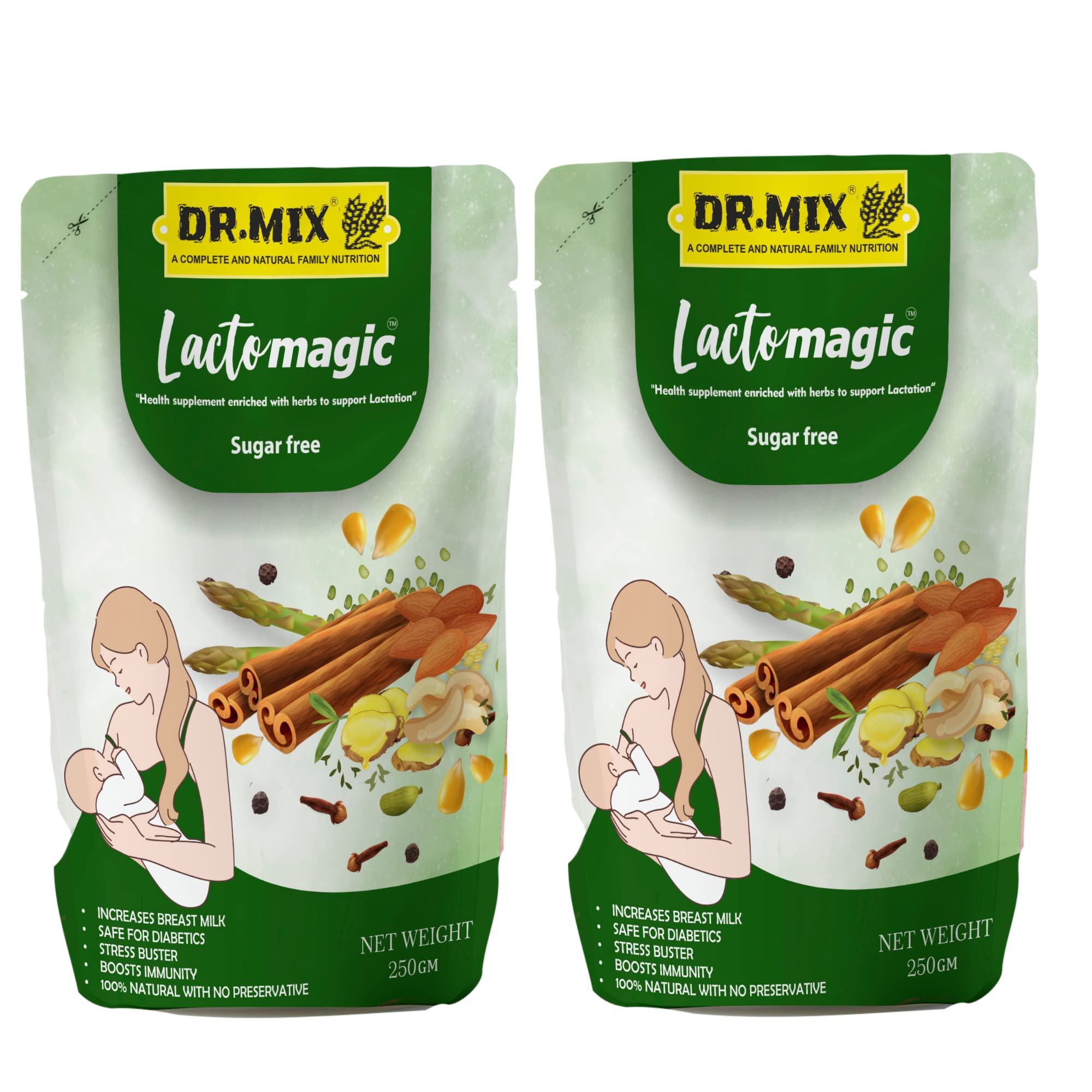 LACTOMAGIC: Lactation Supplement powder- to increase mothers breast milk supply with power of Satavari, Fenugreek,250+250=500 Gram (Sugar free) Stand up zip lock pouch for healthy baby (B09X3ZXDHY) Amazon Price History, Amazon Price Tracker