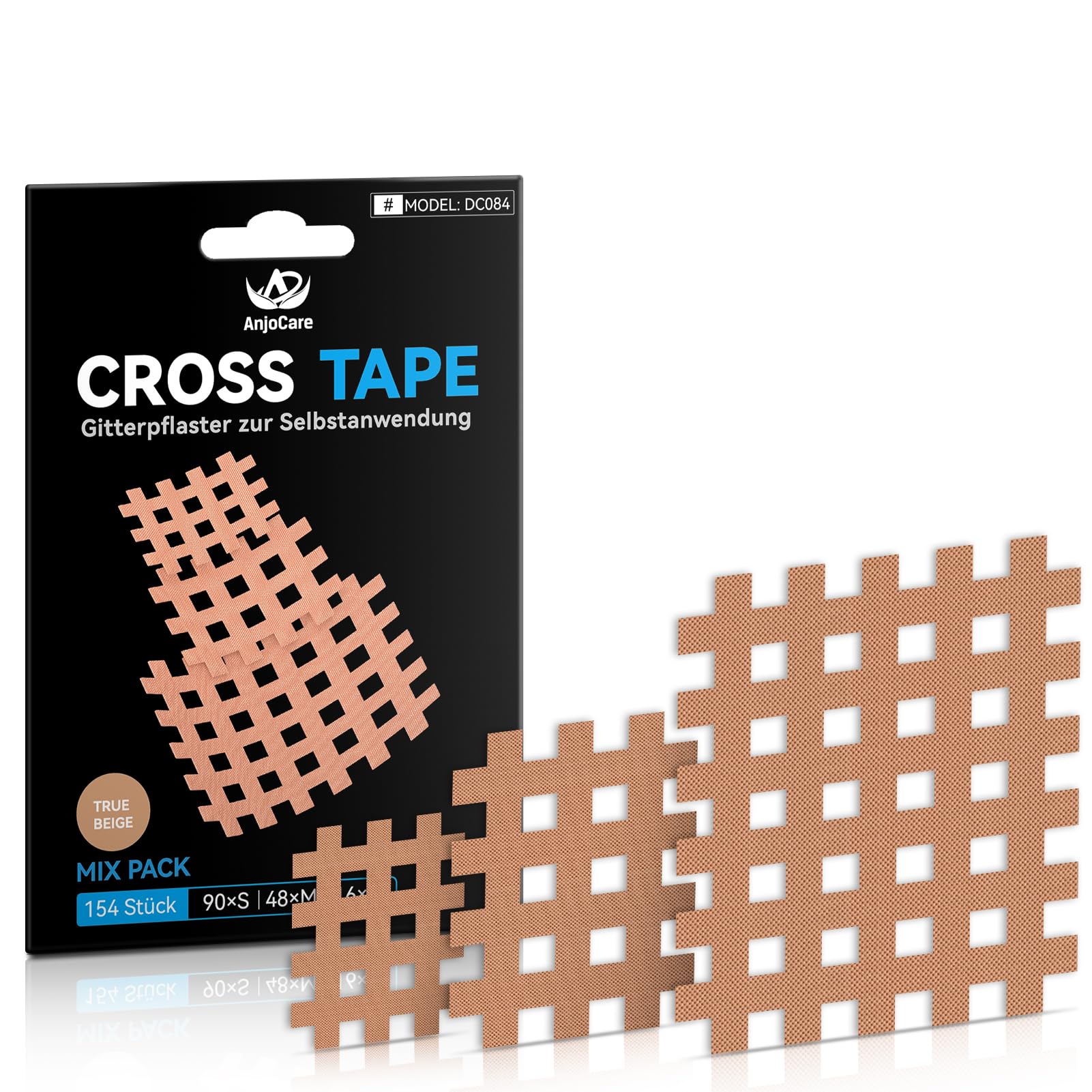 154pcs Cross Tape, mocna taśma samoprzylepna do łagodzenia bólu mięśni i stawów, wodoodporne plastry akupunkturowe do terapii punktów spustowych i uwalniania napięcia