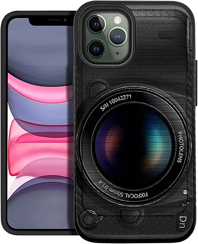 Miniatura 18 de CasesOnDeck - Carcasa para iPhone 12 Pro Max/iPhone 12 Pro Max [armadura cepillada] [Carcasa delgada, resistente, color negro mate (control retro)