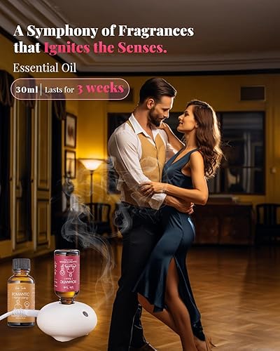 Miniatura 34 de VTS Difusor sin agua para aceites esenciales, difusor de nebulización de aceites esenciales de aromaterapia para el hogar, dormitorio, baño, sala