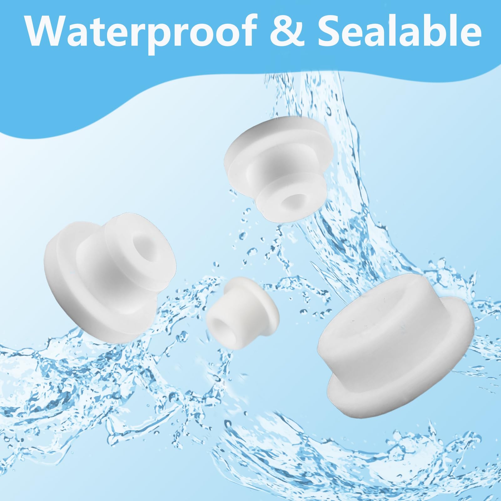 Bathtub Jet Covers - 24 Silicone Plugs -4