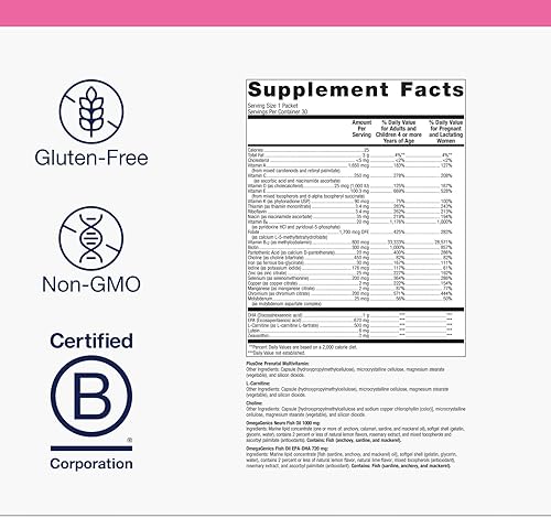 Miniatura 2 de Metagenics PlusOne Daily Packs - Suplemento prenatal, embarazo y lactancia - Proporciona apoyo nutricional para la madre y el bebé - con folato,