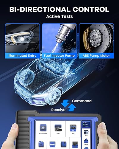 Miniatura 4 de MUCAR Herramienta de diagnóstico de escáner de automóvil, sistemas completos de nivel OE VO7 y herramienta de escaneo de reinicios de 28+, contornos