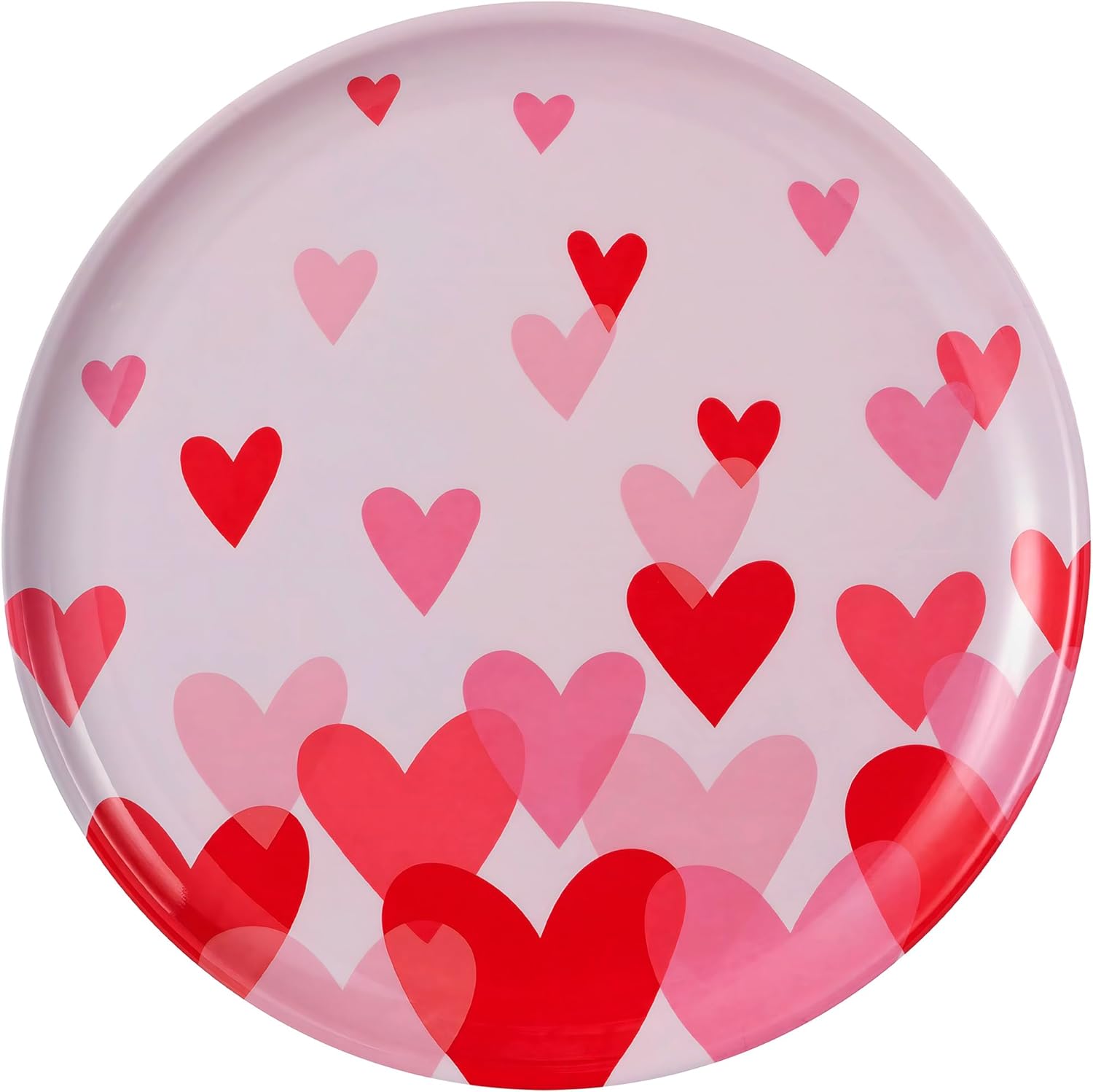 Amscan Valentine Party Plates - 18-Pack 9 Inch Disposable Paper Plates