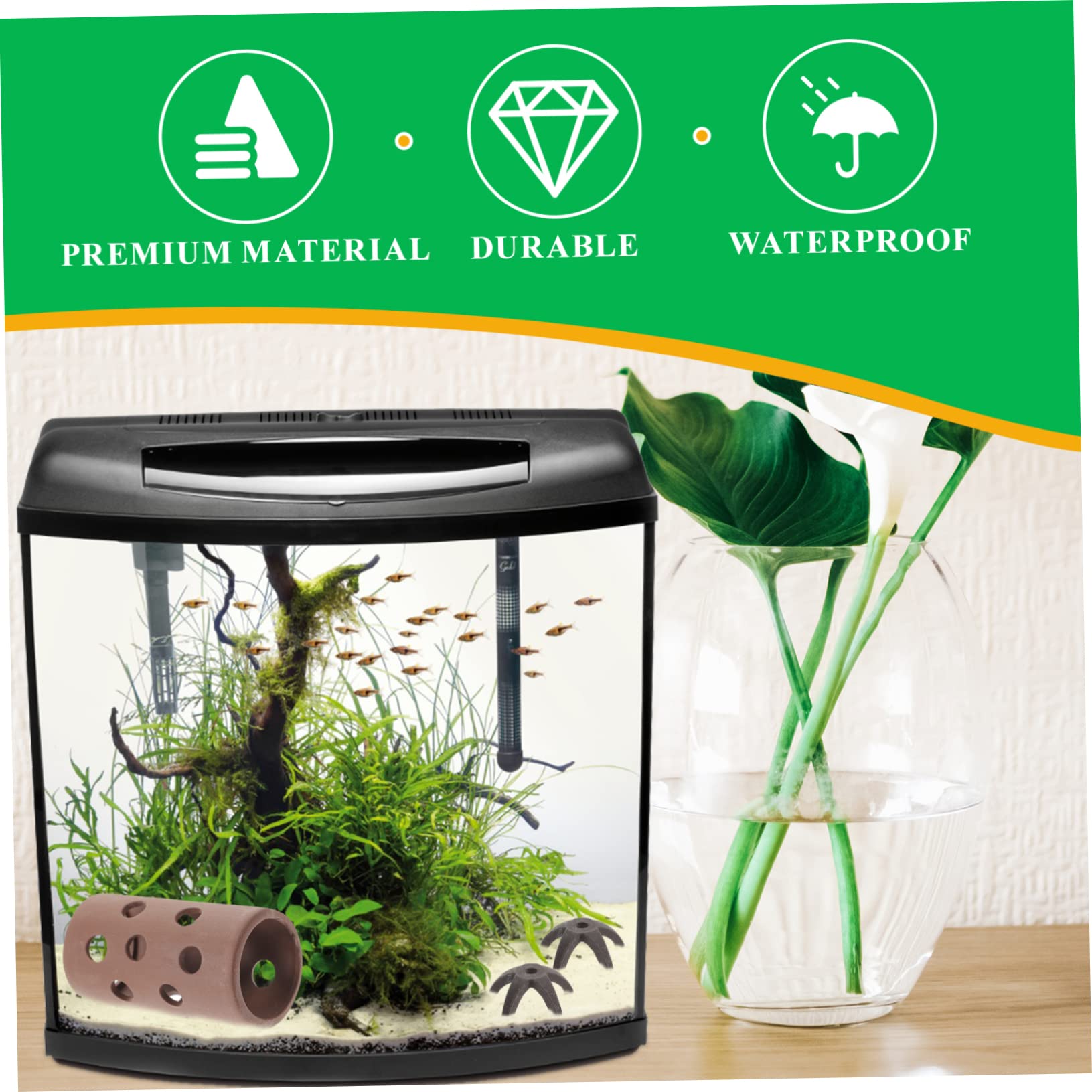 BESPORTBLE 27stücke Teiliges Wasserpflanzenversteck Für Fische Keramische Versteckhöhlen Für Aquarien Für Aquariengestaltung Und Fischzucht Dekorativ Und