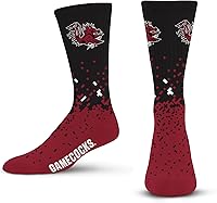 Vista 60 de For Bare Feet Calcetines de la NCAA para niños y niñas, unisex, Spray Zone Crew, para jóvenes