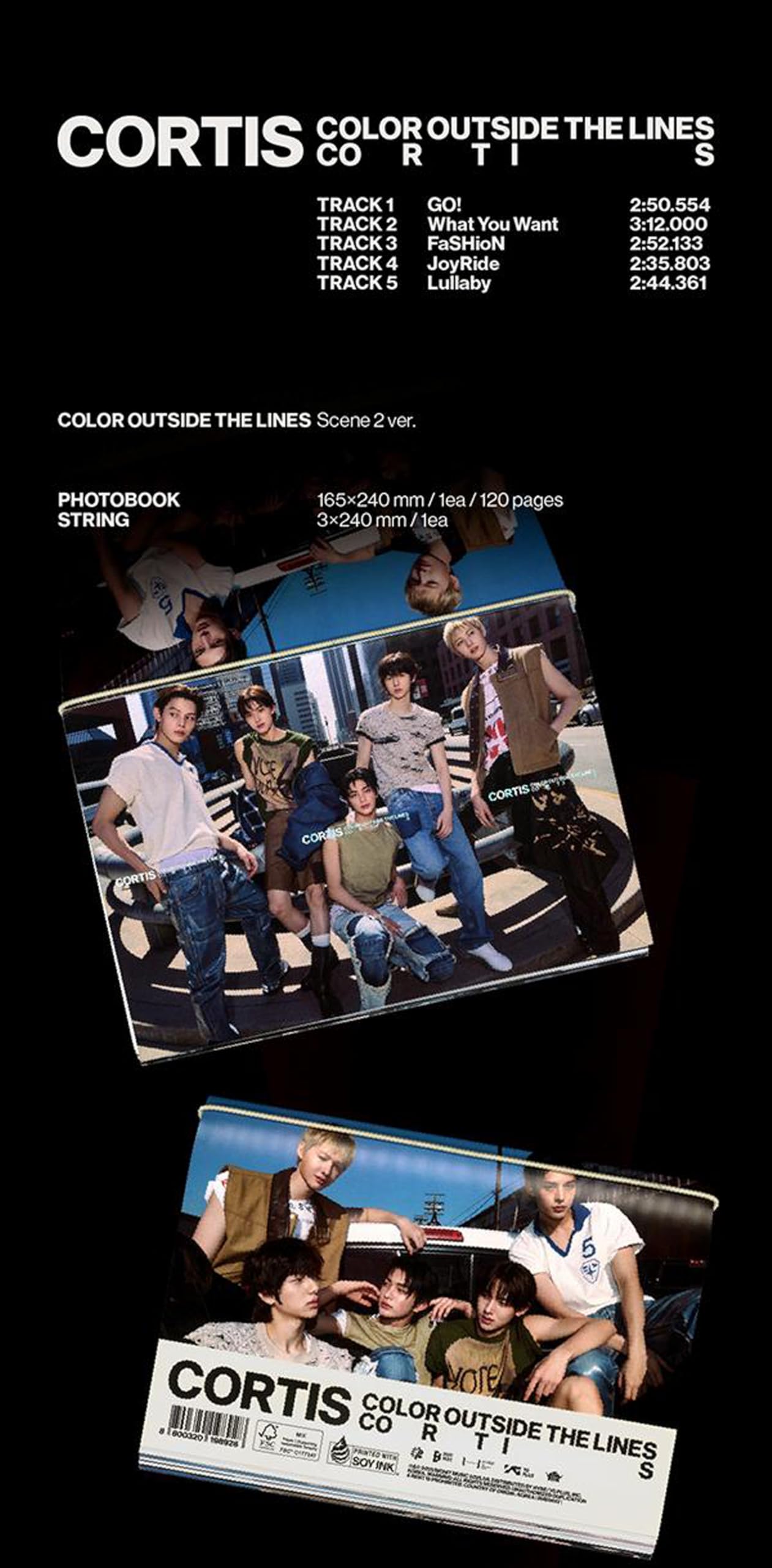 CORTIS COLOR OUTSIDE THE LINES 1st EP Album (Photobook - Scene 2