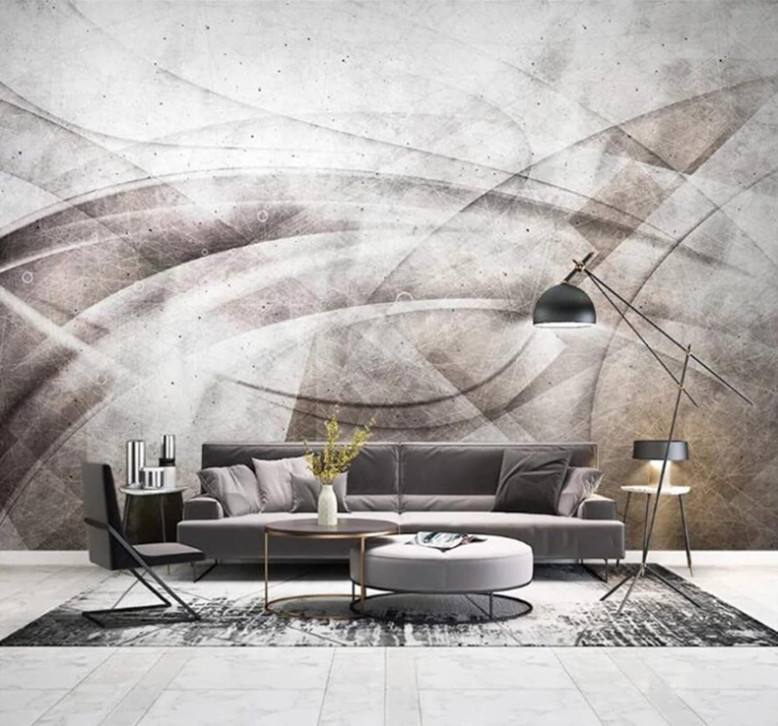 Abstract Retro Lines Art Unique 3D Wallpaper Easy Install Feature Office Living Room Sofa Bedroom TV Background Wall Decoration-300cm×210cm