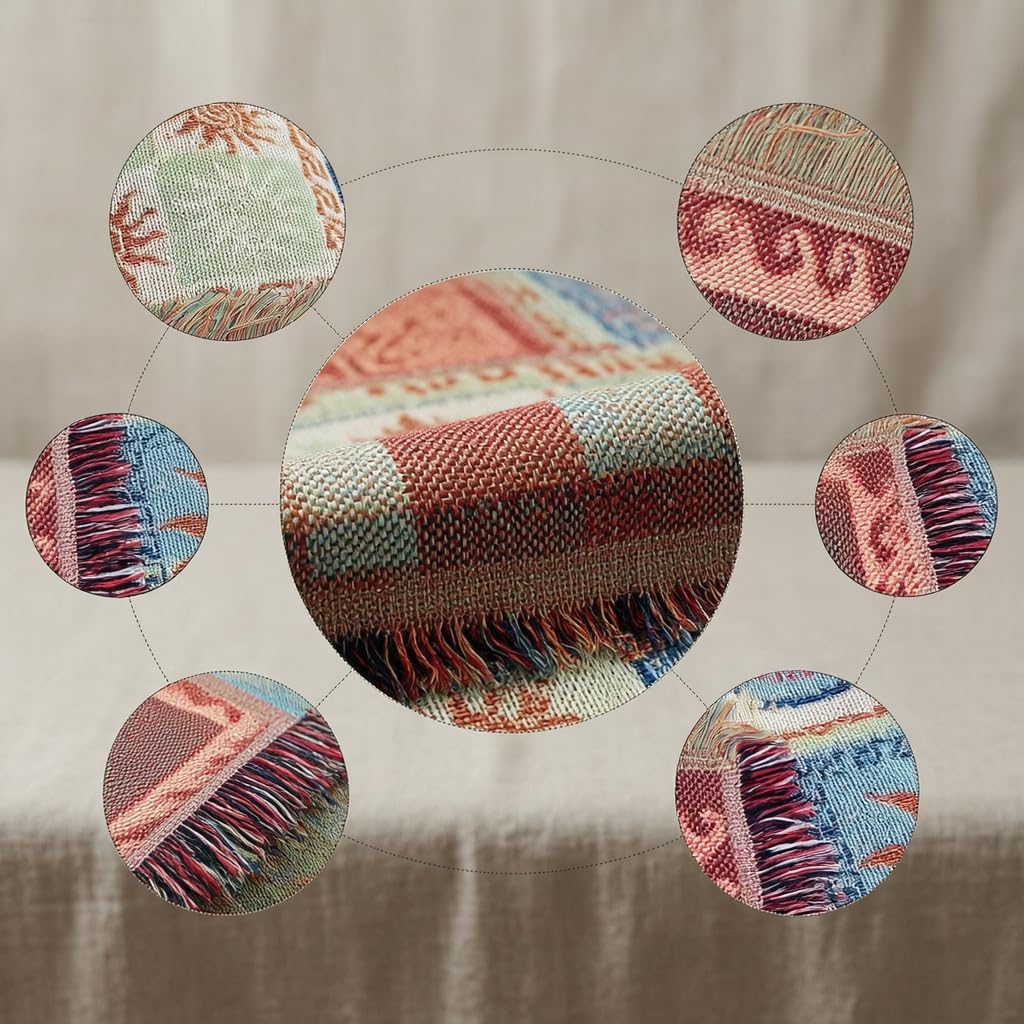 Coperta Multifunzionale in Pile Morbido E Leggero per Divano Letto Campeggio Regalo Casa Decorazione Interni