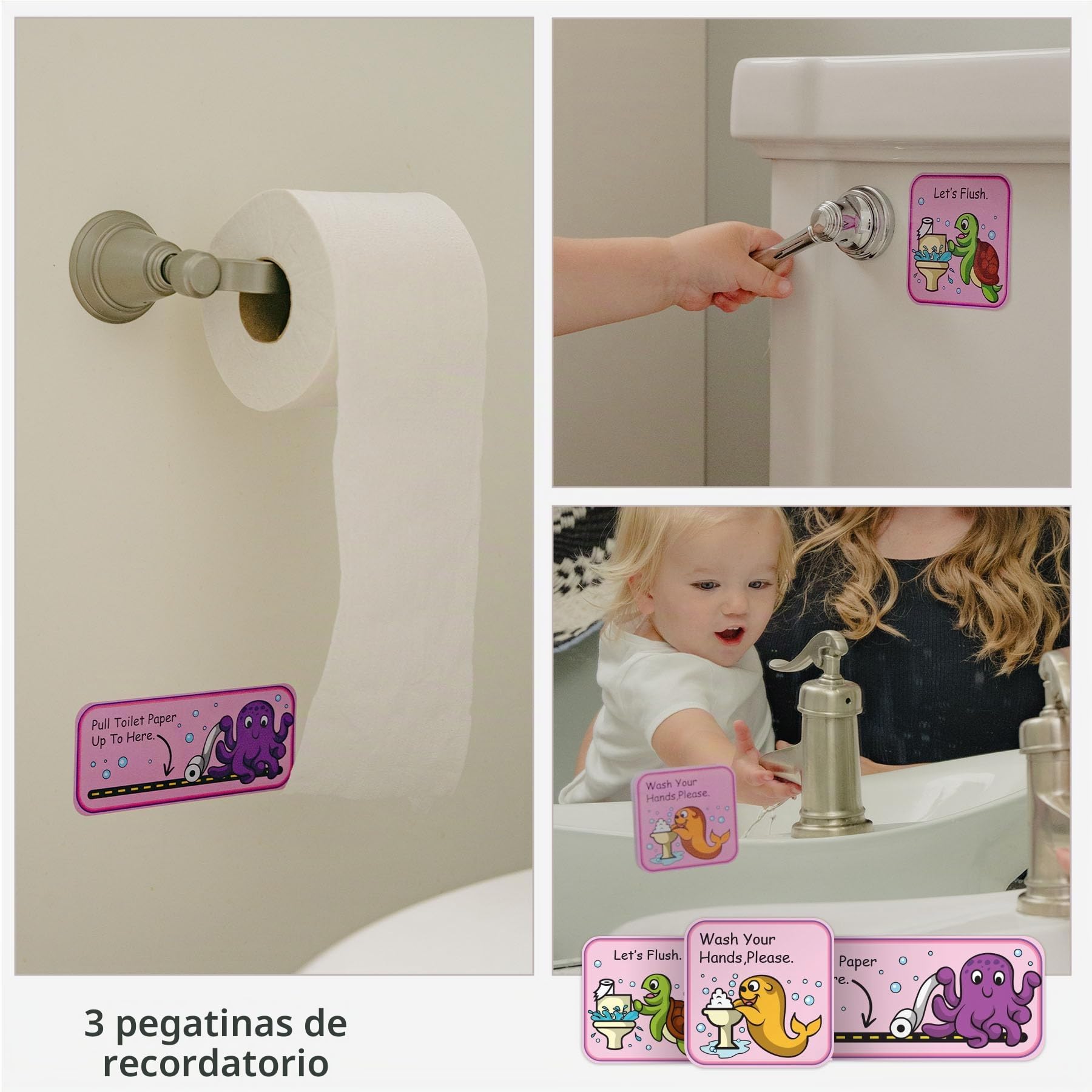 PUTSKA Tabla de recompensas de entrenamiento para ir al baño para niñas con 35 calcomanías reutilizables, tabla de orinal para niñas pequeñas, tabla de recompensas para niños por el éxito del inodoro