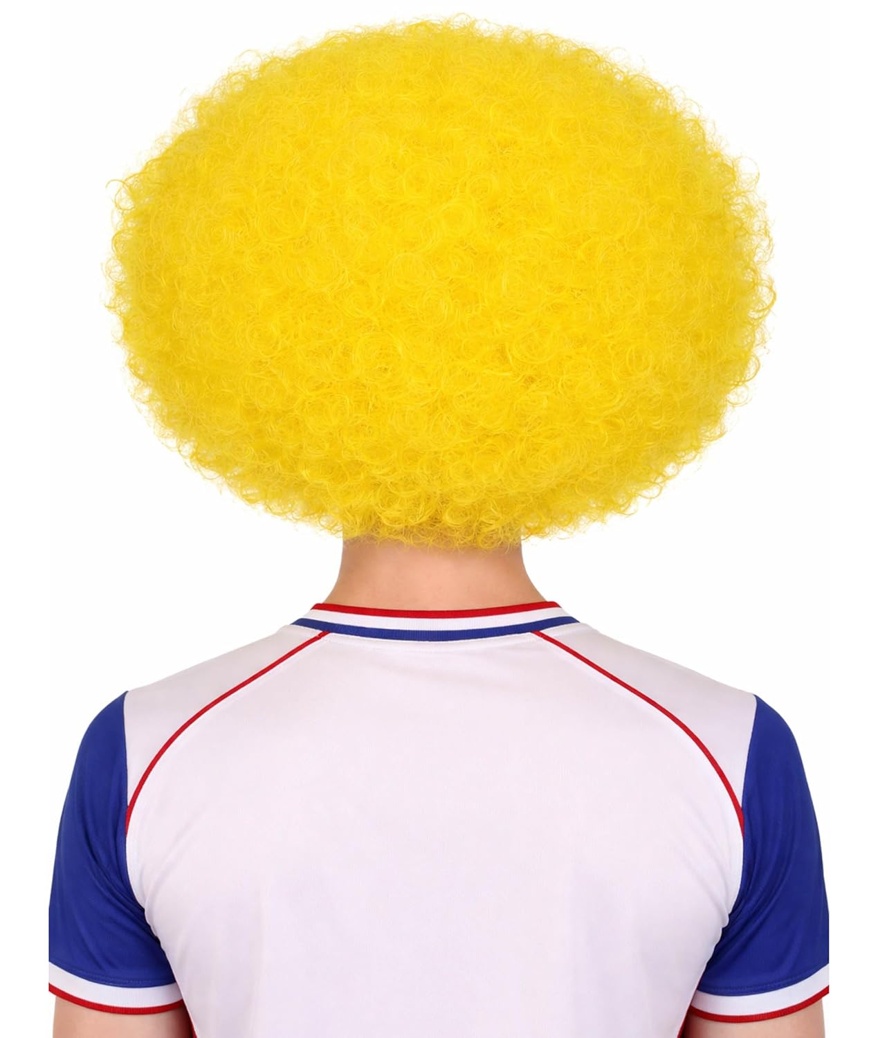 Unisex Big Curly Afro Wig | Bold Voluminous Costume Hairpiece - Eye Catching Accessory for Halloween Events, Cosplay Gatherings & Themed Party Looks - Yellow