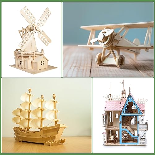 Miniatura 5 de uxcell Paquete de 6 hojas de madera de tilo de 12 x 18 x 18 pulgadas, tablero de madera sin terminar para manualidades, quema de madera y corte CNC