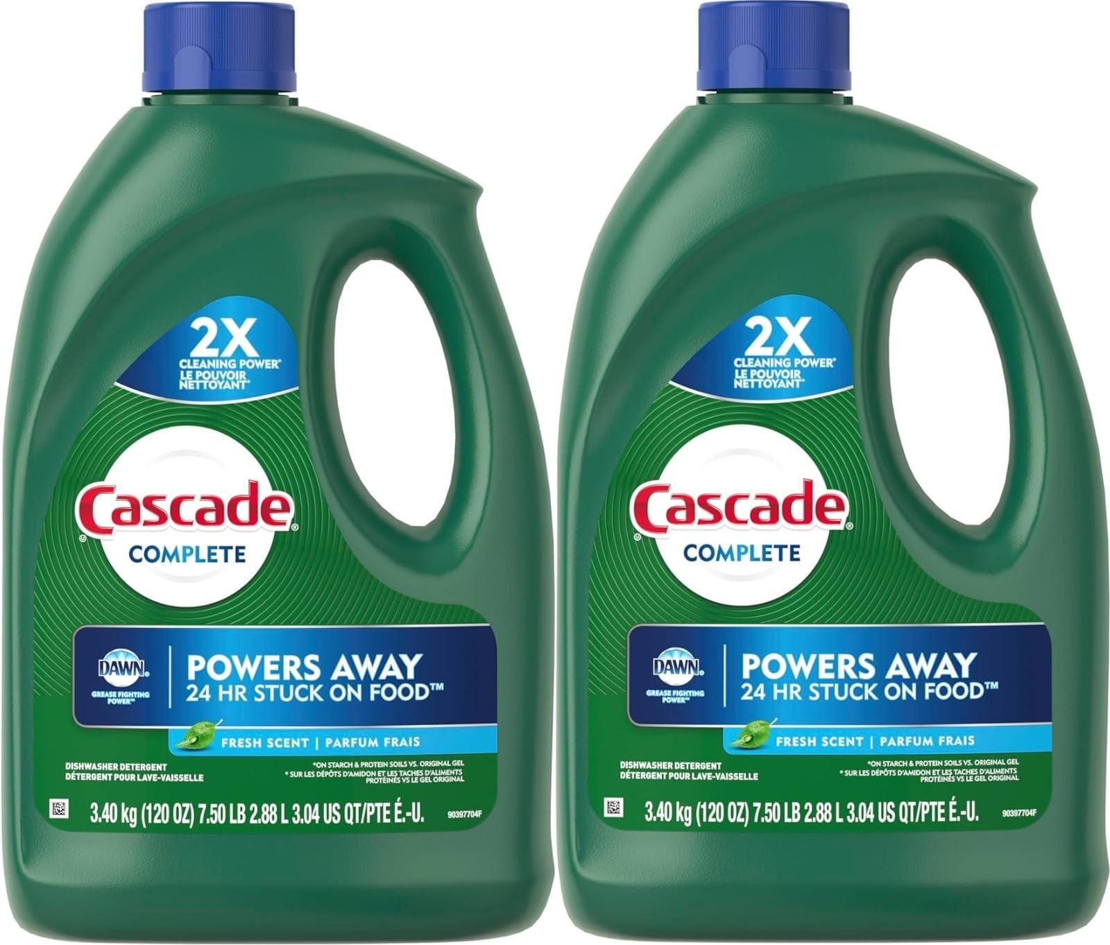 CASCADE Complete 2X Gel Stain Fighting Power Dishwashing