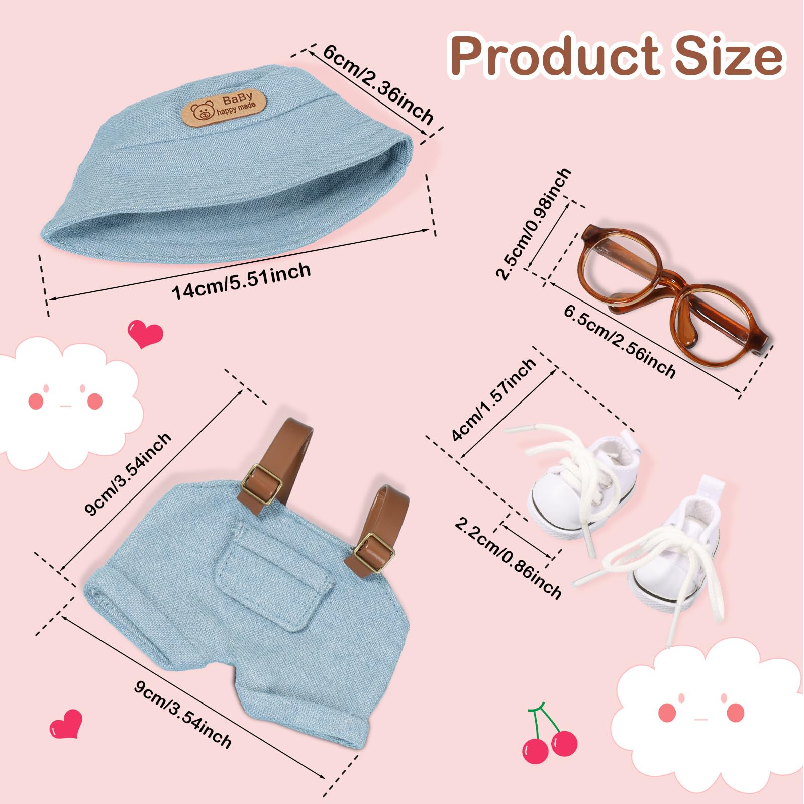 Puppenkleidung Für 17cm Plüsch-Figuren - Street Cool Outfits Für Blindbox Puppen